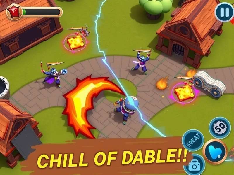 Chilli Storm Charge game screenshot showing action gameplay
